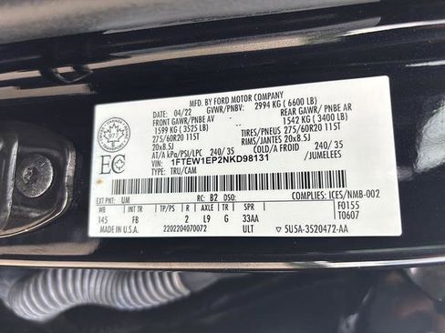 Used 2022 Ford F150 XLT w/ Equipment Group 302A High AWD/4WD image 20