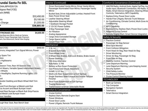 Used 2023 Hyundai Santa Fe SEL w/ Premium Package FWD image 42
