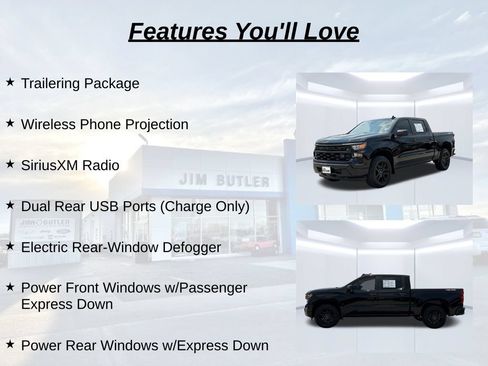 Used 2022 Chevrolet Silverado 1500 Custom w/ LPO, Dark Essentials Package AWD/4WD image 23