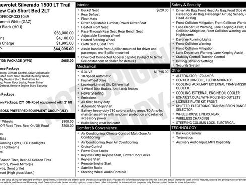 Certified 2024 Chevrolet Silverado 1500 LT Trail Boss w/ Protection Package AWD/4WD image 2