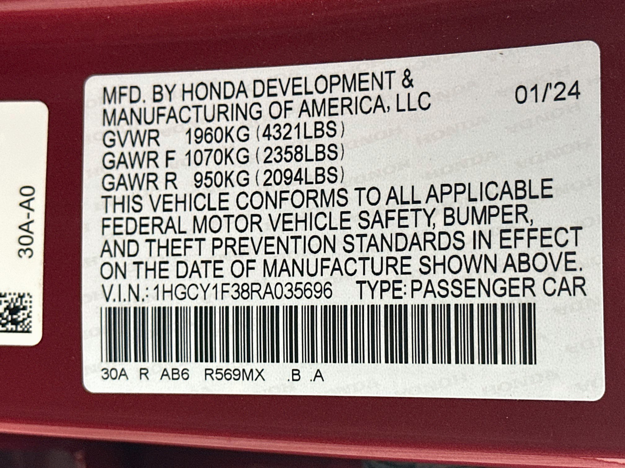Used 2024 Honda Accord EX image 12