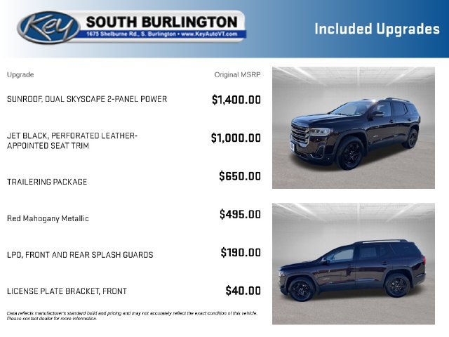 Used 2021 GMC Acadia AT4 w/ Trailering Package AWD/4WD image 3