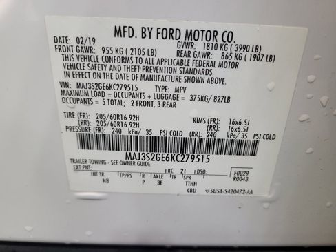 Used 2019 Ford EcoSport SE FWD image 33