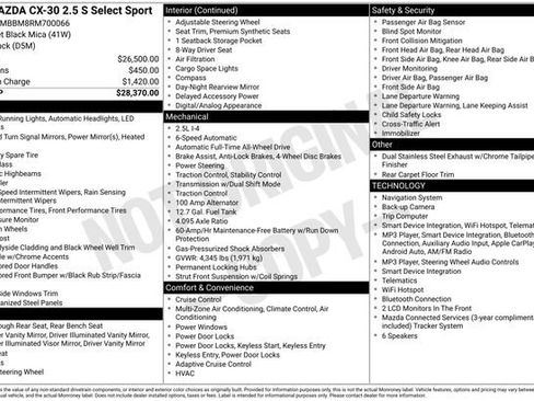 Used 2024 MAZDA CX-30 AWD 2.5 S w/ Select Sport Pkg image 27