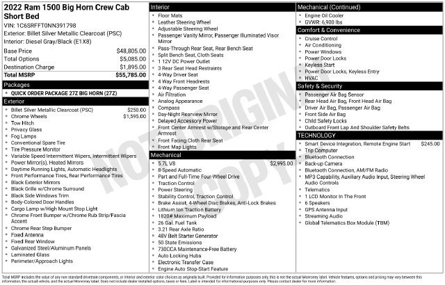 Used 2022 RAM 1500 Big Horn AWD/4WD image 27