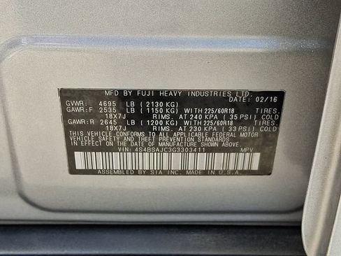 Used 2016 Subaru Outback 2.5i Limited w/ Protection Package #1 AWD/4WD image 31