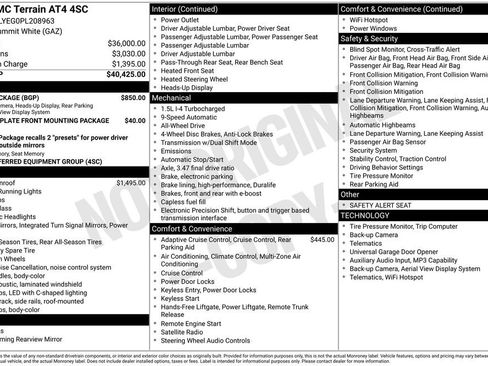 Used 2023 GMC Terrain AT4 w/ Tech Package AWD/4WD image 40