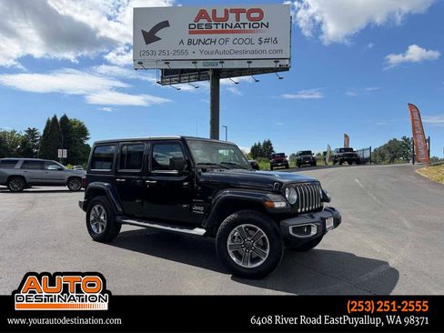 Used 2020 Jeep Wrangler Unlimited Sahara AWD/4WD image 1