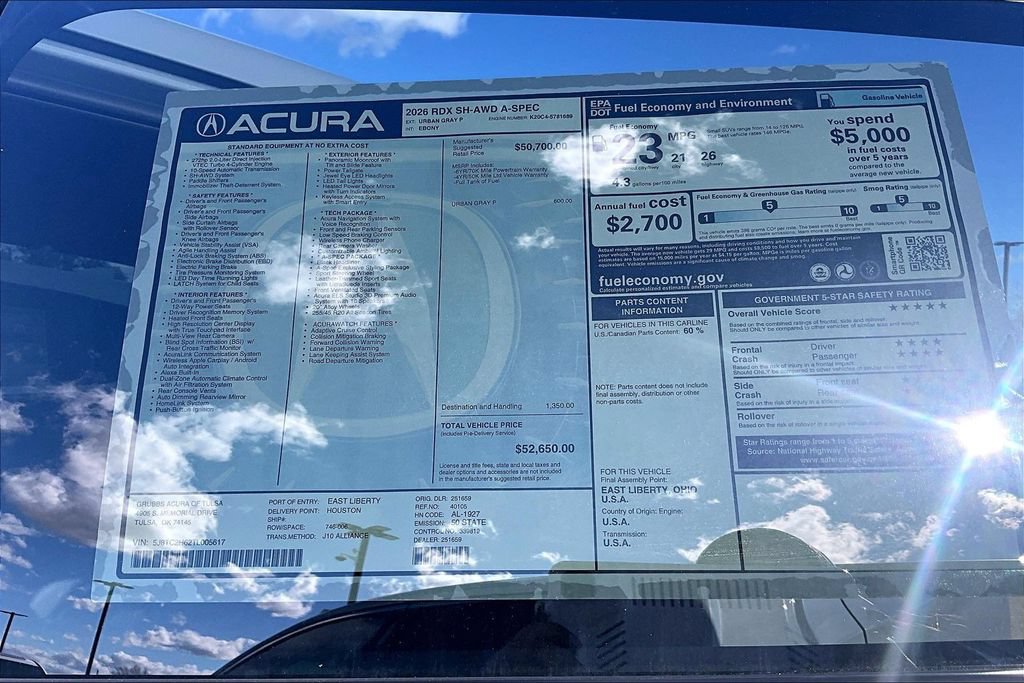 New 2026 Acura RDX w/ Advance Package AWD/4WD image 43
