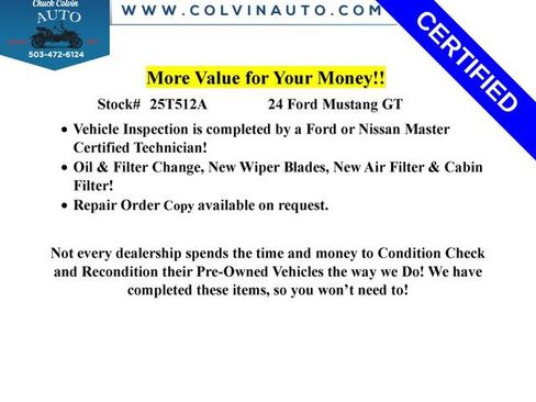 Certified 2024 Ford Mustang GT Premium image 7