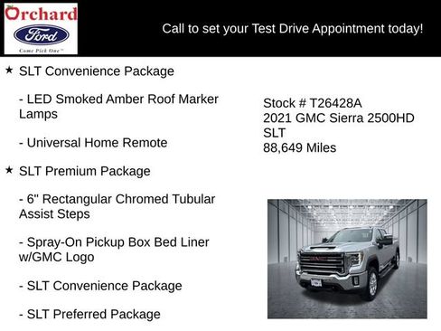 Used 2021 GMC Sierra 2500 SLT w/ SLT Premium Package AWD/4WD image 13