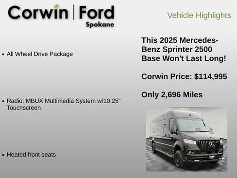 Used 2025 Mercedes-Benz Sprinter 2500 image 6