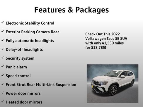 Used 2022 Volkswagen Taos SE AWD/4WD image 17