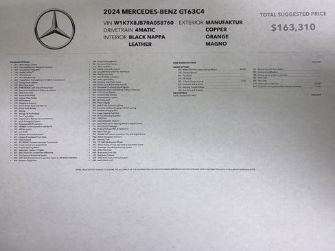 Used 2024 Mercedes-Benz AMG GT 63 image 53