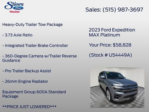 Certified 2023 Ford Expedition Max Platinum AWD/4WD image 8