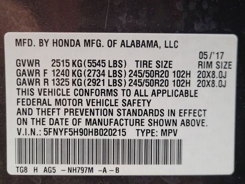 Used 2017 Honda Pilot Touring image 33