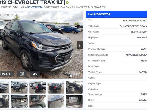 Used 2019 Chevrolet Trax LT w/ LT Convenience Package AWD/4WD image 39
