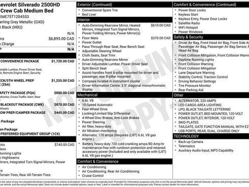 New 2026 Chevrolet Silverado 2500 Custom w/ Custom Convenience Package AWD/4WD image 10