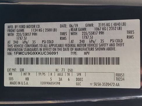 Used 2019 Ford Escape SE AWD/4WD image 33