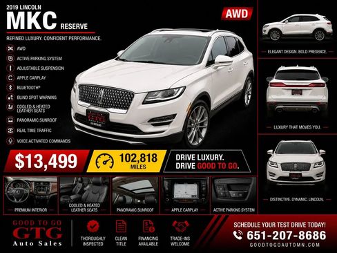 Used 2019 Lincoln MKC Reserve w/ MKC Climate Package AWD/4WD image 1