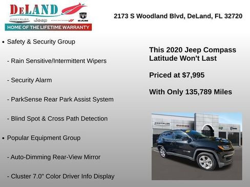 Used 2020 Jeep Compass Latitude w/ Popular Equipment Group image 6