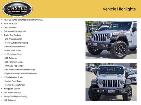 Used 2022 Jeep Gladiator Rubicon w/ LED Lighting Group AWD/4WD image 3