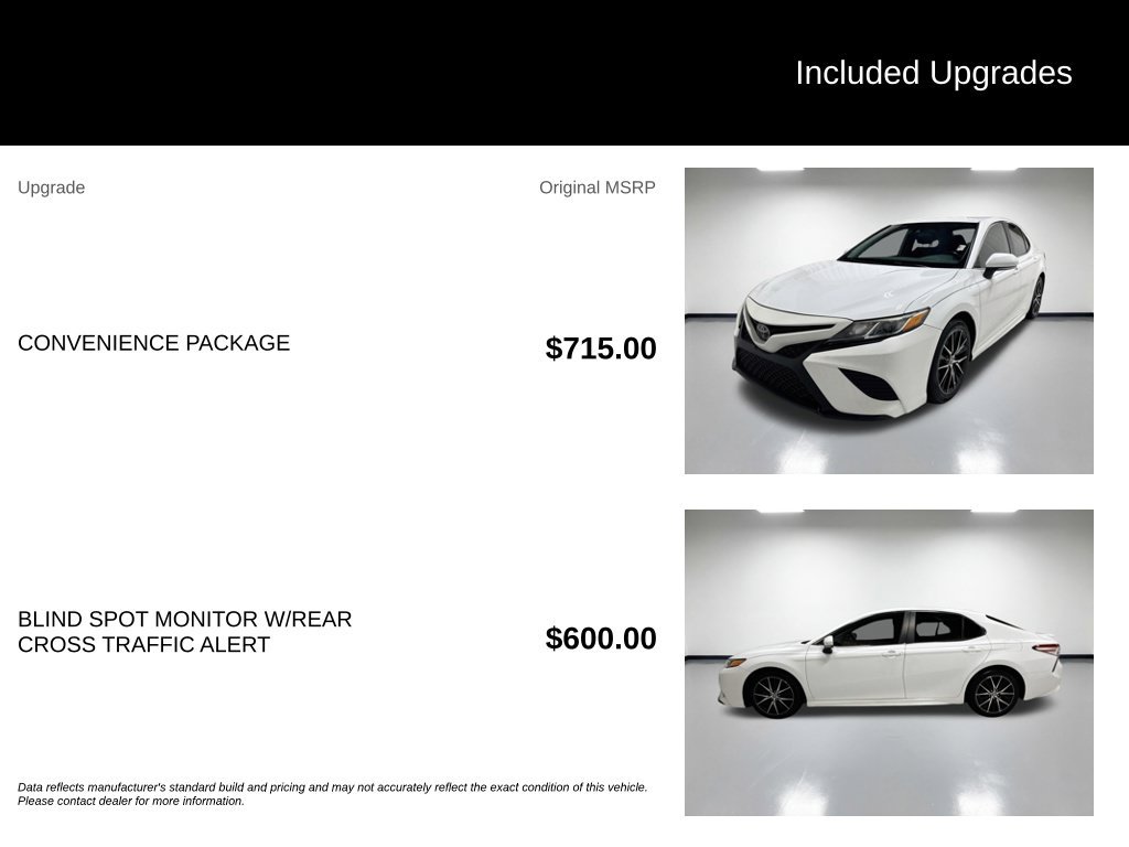 Used 2020 Toyota Camry SE w/ Convenience Package FWD image 7