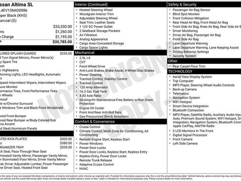 Certified 2025 Nissan Altima 2.5 SL FWD image 6
