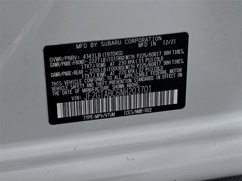 Used 2022 Subaru Crosstrek 2.0i AWD/4WD image 21