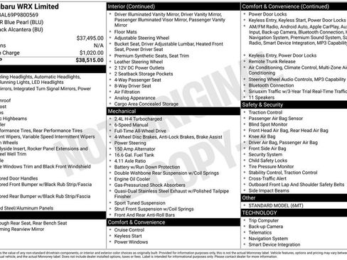 Used 2023 Subaru WRX Limited image 2