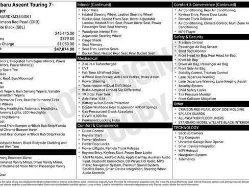 Used 2021 Subaru Ascent Touring AWD/4WD image 11