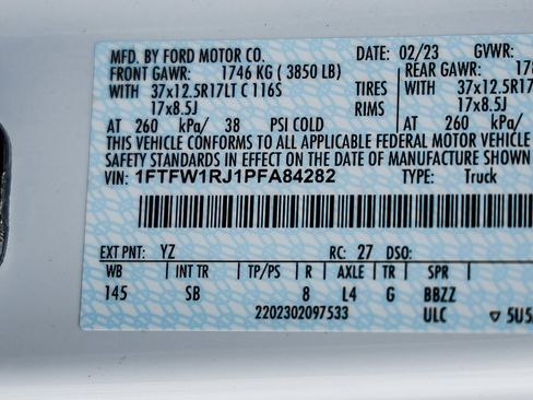 Used 2023 Ford F150 Raptor w/ Equipment Group 802A Raptor R image 30