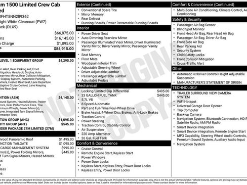 Used 2022 RAM 1500 Limited AWD/4WD image 1