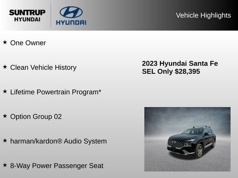 Used 2023 Hyundai Santa Fe SEL w/ Premium Package AWD/4WD image 8