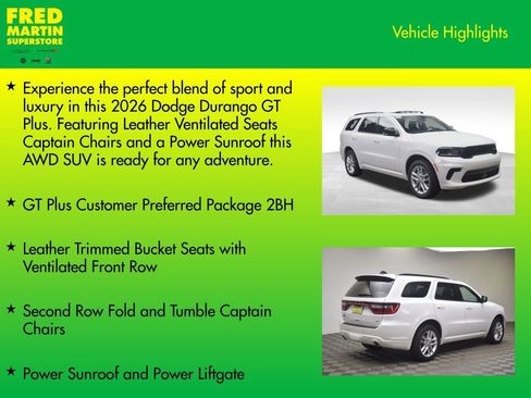 New 2026 Dodge Durango GT image 8