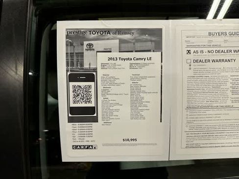 Used 2013 Toyota Camry LE FWD image 13