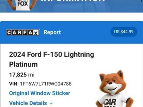 Used 2024 Ford F150 Lightning Platinum AWD/4WD image 6