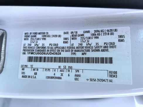 Used 2018 Ford Escape SE FWD image 25