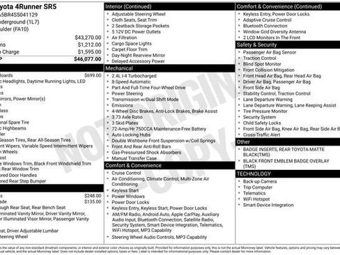 Certified 2025 Toyota 4Runner SR5 AWD/4WD image 33