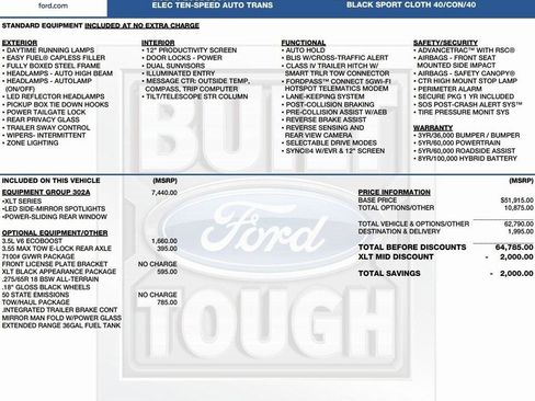 New 2025 Ford F150 XLT w/ Equipment Group 302A MID image 3