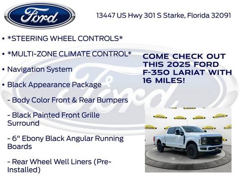 New 2025 Ford F350 Lariat w/ Black Appearance Package image 15