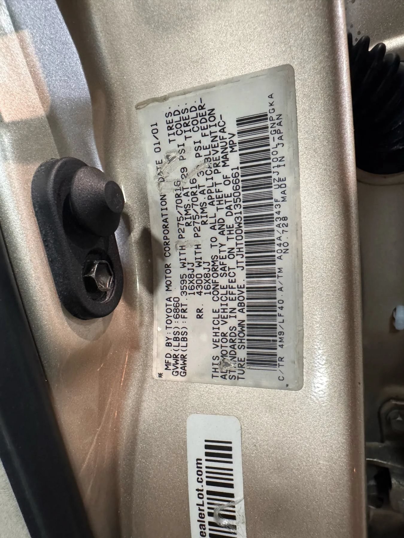 Used 2001 Lexus LX 470 4WD image 36