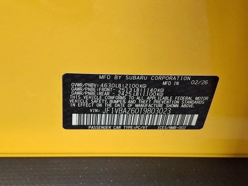 New 2026 Subaru WRX tS AWD/4WD image 16