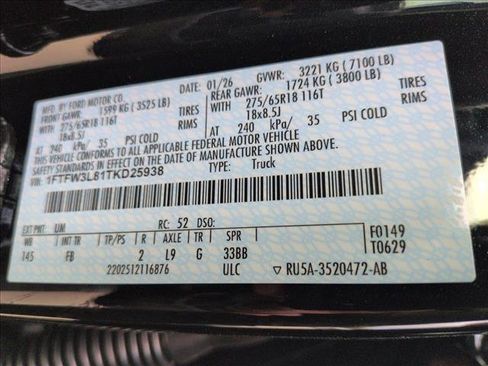 New 2026 Ford F150 XLT w/ Equipment Group 302A MID image 17