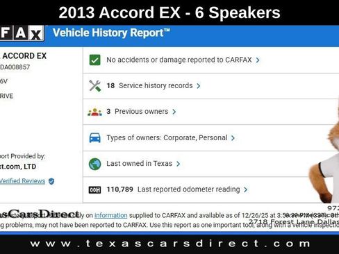 Used 2013 Honda Accord EX image 9