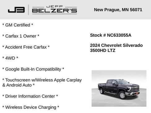 Certified 2024 Chevrolet Silverado 3500 LTZ w/ LTZ Premium Package image 2
