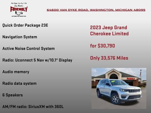 Used 2023 Jeep Grand Cherokee Limited AWD/4WD image 5