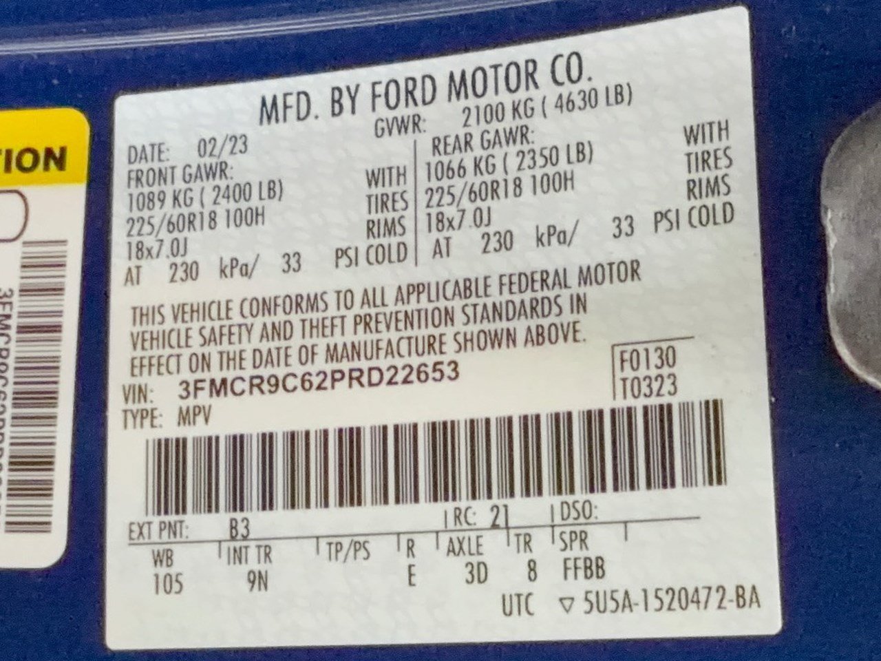 Certified 2023 Ford Bronco Sport Outer Banks AWD/4WD image 32