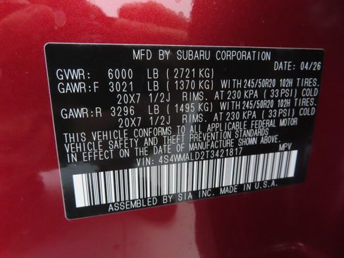 New 2026 Subaru Ascent Bronze Edition AWD/4WD image 30