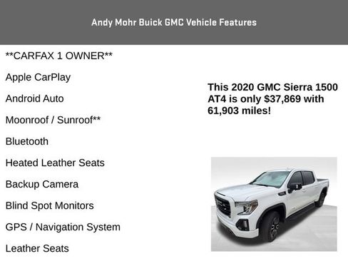 Used 2020 GMC Sierra 1500 AT4 w/ AT4 Premium Package AWD/4WD image 4